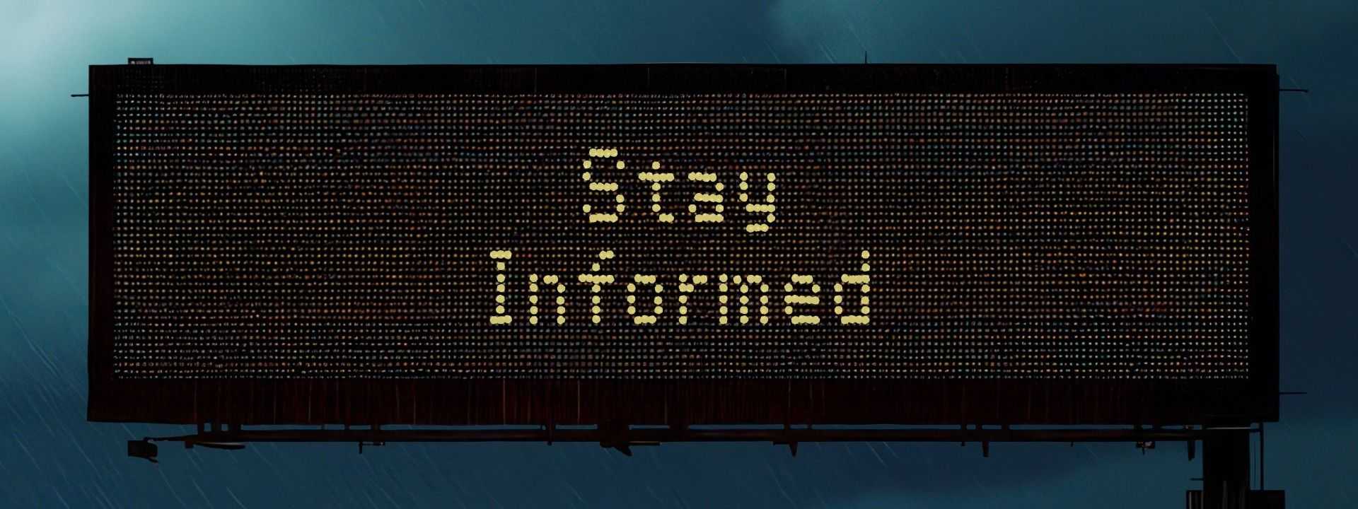 Overhead Texas digital road sign that says Create a Family Emergency Plan